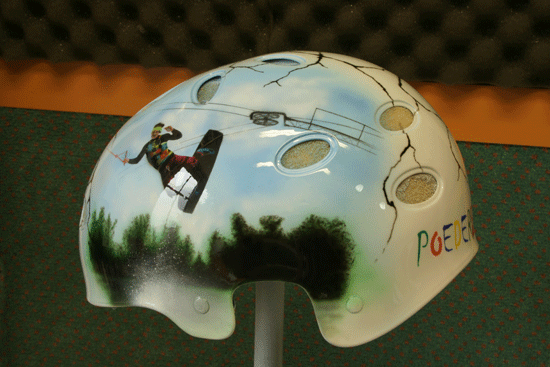 Airbrush Wakeboard / Ski Helmet