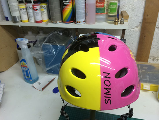 Airbrush Helm Poederbaas Simon 2